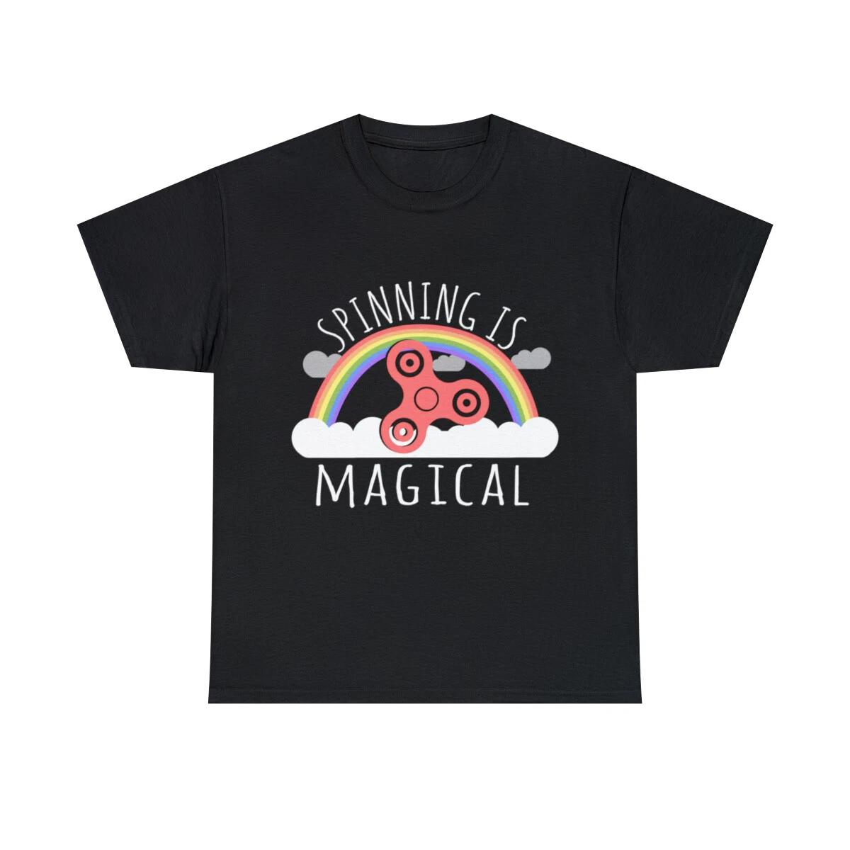 Fidget Spinning Is Magical Graphic Tee Shirt, S-5XL 4XL
