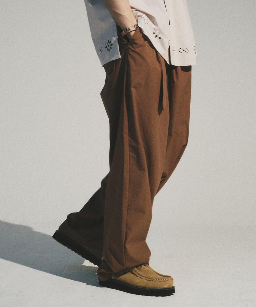 Kodeu Matics Relaxed Belted Pants_Brick Brown