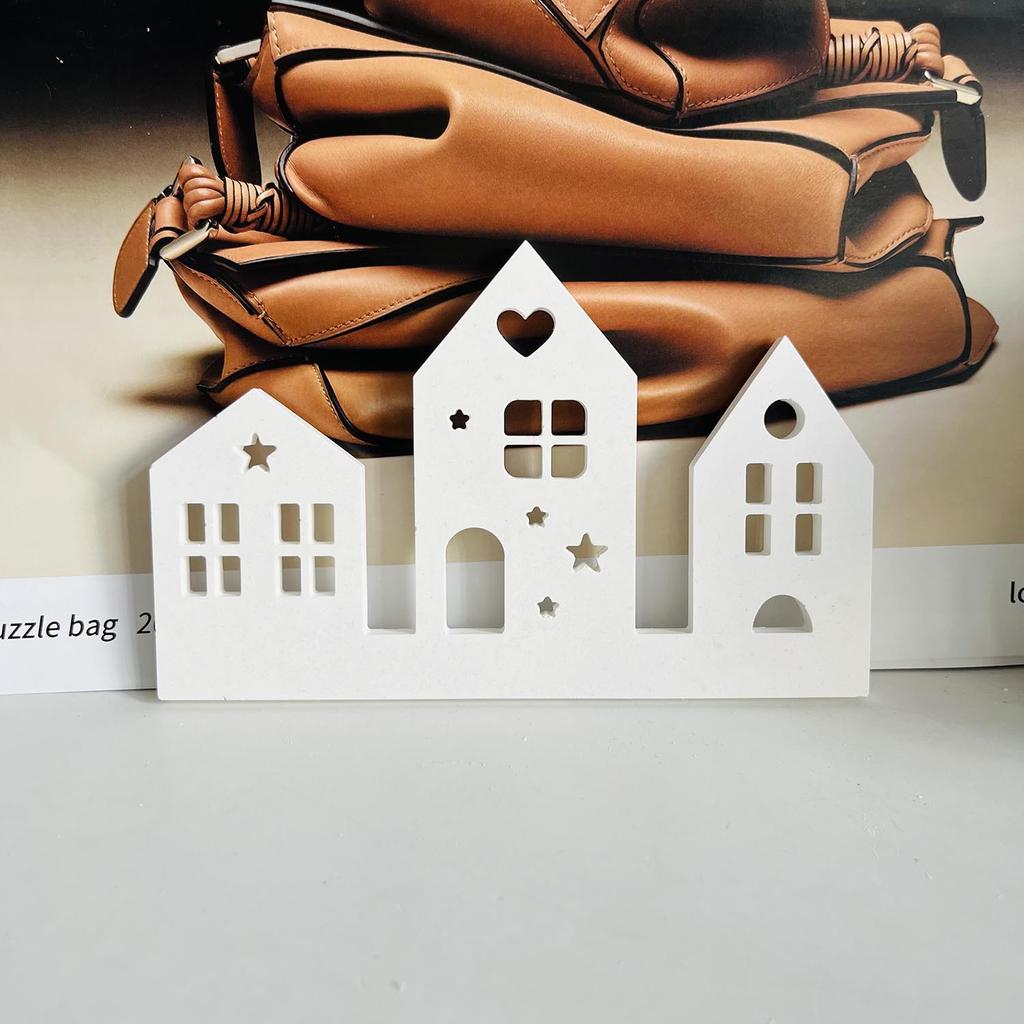 New House Decora Silicone Molds Gypsum Concrete Moulds Casting Molds Home Decoration Resin Mold Casting Aromatherapy Mould