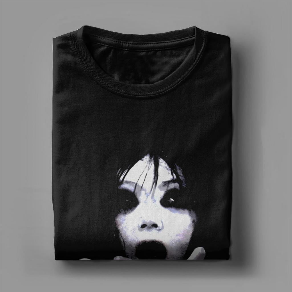 Men Ju-on The Grudge T Shirts Pure Cotton Tops Awesome Short Sleeve Round Neck Tees Big Size T-Shirt - Men's Summer Cotton ...