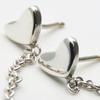 Used TIFFANY&Co. Pierce Heart Link Drop Swing Silver925 3.9g Silver Shake