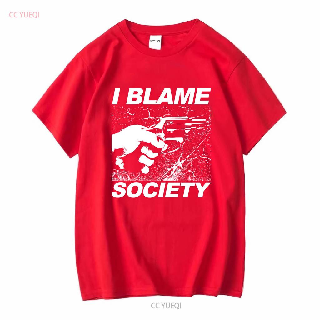 I Blame Society T Shirt Totally Fu Ked Up Gregg Araki Cult Film 90s Goth  Vintage Washed Slightly Streetwear Unisex Graphic