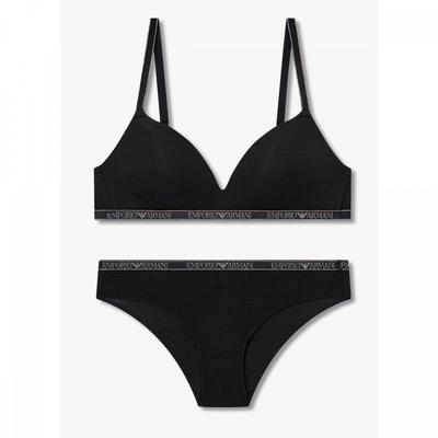 Women S Triangle Bra Panty Set Metallic Padded 0825381507 0825311507