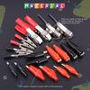 Glarks 108Pcs 35/45/53mm Red and Black Metal Alligator Clips Crocodile Electrical Test Clamps and 5A 15A 30A Charging Clips Assortment Kit for