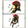 Helmet Feather Lion Cap Spartacu Samurai Roman Hat Helmets Spartan Warrior Hat Masquerade Helmet