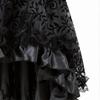 Retro Gothic Pirate Skirt for Women Mesh Cosplay Costume Punk Style