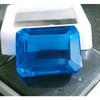 AAA Natural London Blue Topaz 22.75 Ct Emerald Cut Certified Loose Gemstone