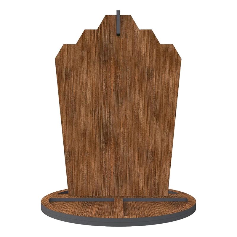 

Отдельно стоящая деревянная стойка для украшений, полка для хранения браслетов, ожерелий и серег, инструмент для организации аксессуаров 1