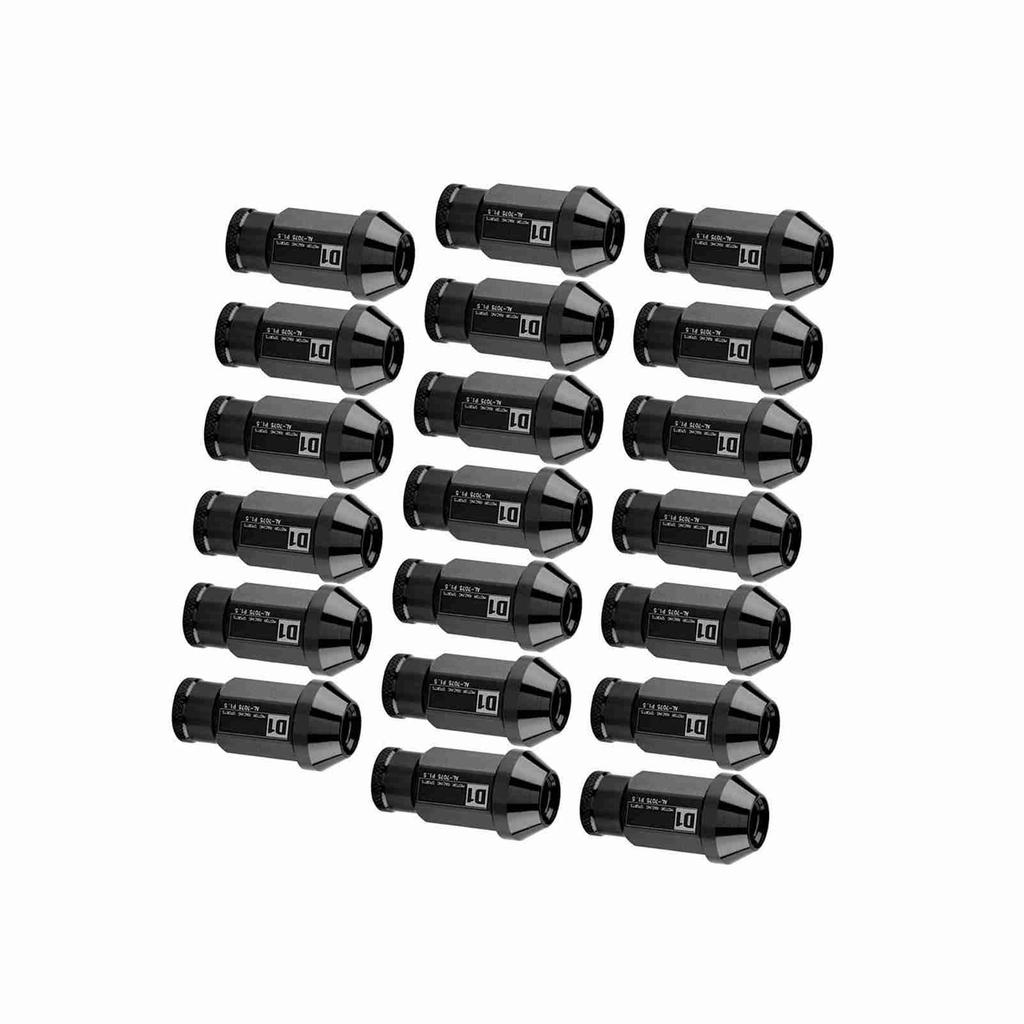 Autoreifenschraube Rennrad Aluminiummutter M12X1.5 (Schwarz)