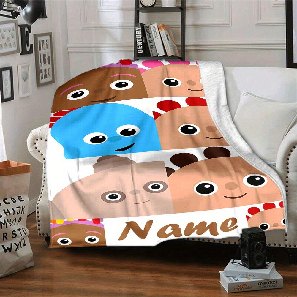 Cbeebies Iggle Piggle Themed Blanket Personalized Name Soft Warm And Versatile For Sofa Bed Office And Travel Machine Washable Comfortable In All