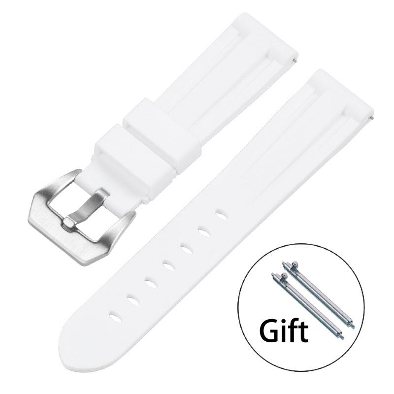 20mm 22mm 24mm 26mm Silikon Uhrenarmband für Panerai SUBMERSIBLE PAM441 Pa111 359 Gummi Uhrenarmband Herren Armband Zubehör