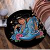 Cowgirl Boots Hat Circular Rug Office Decorative Carpet For Living Room Bedroom Door Mat Floor Carpet Computer Chair Area Rug