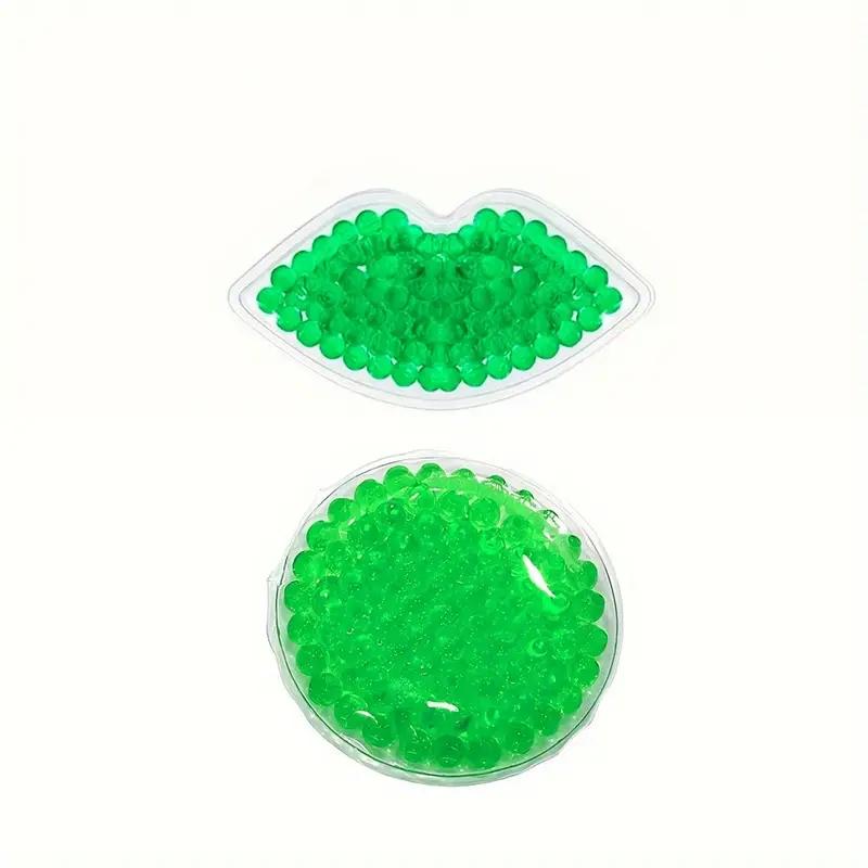 2pcs Reusable Facial Lip Eye Ice Pack Cold & Hot Compress For Injuries Pain Relief  Gel Beads for Daily Skincare Skin Care Tools