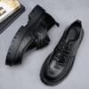 Kožené Pánské Boty Pánské Oxfordky Platforma Silná Podrážka Brogue Boty Muž Svatba Společenská Obuv Klasické Business Formální Boty