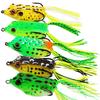 5pcs Soft Plastic Frog Fishing Lure 7g 5.2cm Topwater Wobblers Minnow Crank Soft Bait Fishing Tack