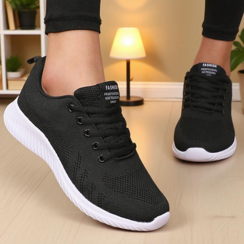 

Anti Slip Sole Net Toed Women s Athletic Shoes Female Designer Shoes Chaussures Femme White Casual Flat Shoes for Women Sneaker 36