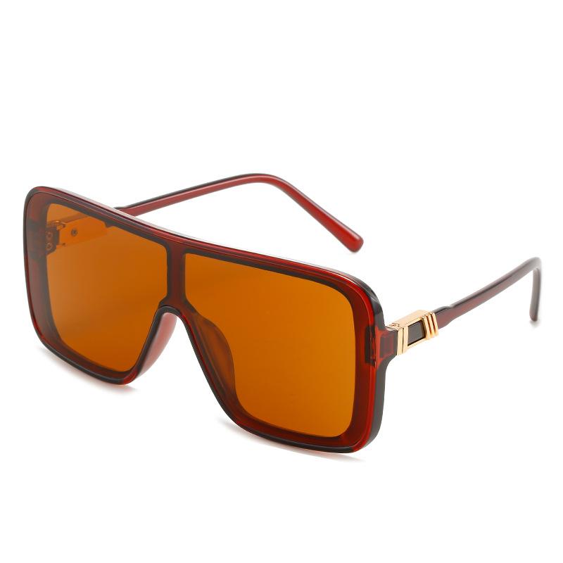 One-Piece Sunglasses, Personalized Street Photography, Women'S Sunglasses Of The Same Style, One-Piece Glasses.