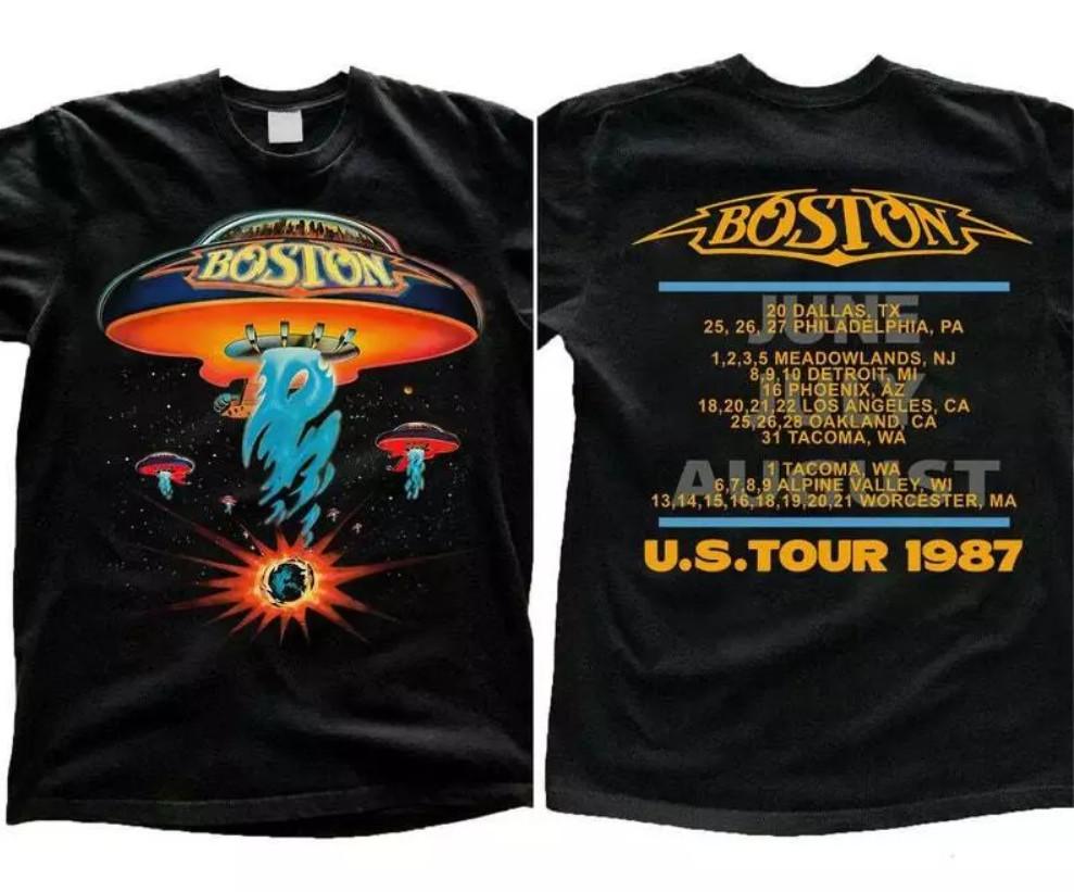Boston Rock Band Concert Tour 1987 T-Shirt Boston Tour Shirt Boston Rock Band S