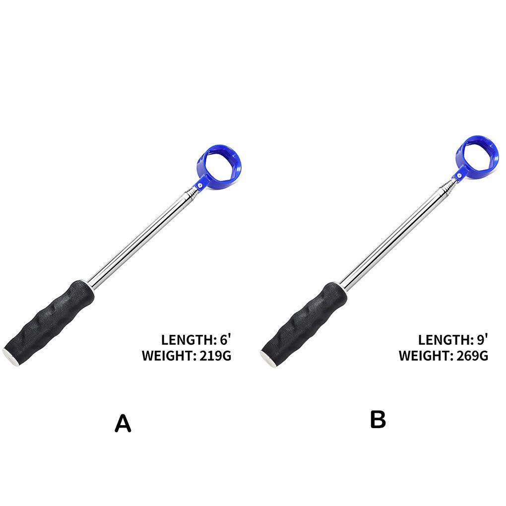 Golfs Ball Retriever Telescopic Balls Picker 6/9 Ft Grabber Scoop Nylon Cup Extendable Training Aids for Water