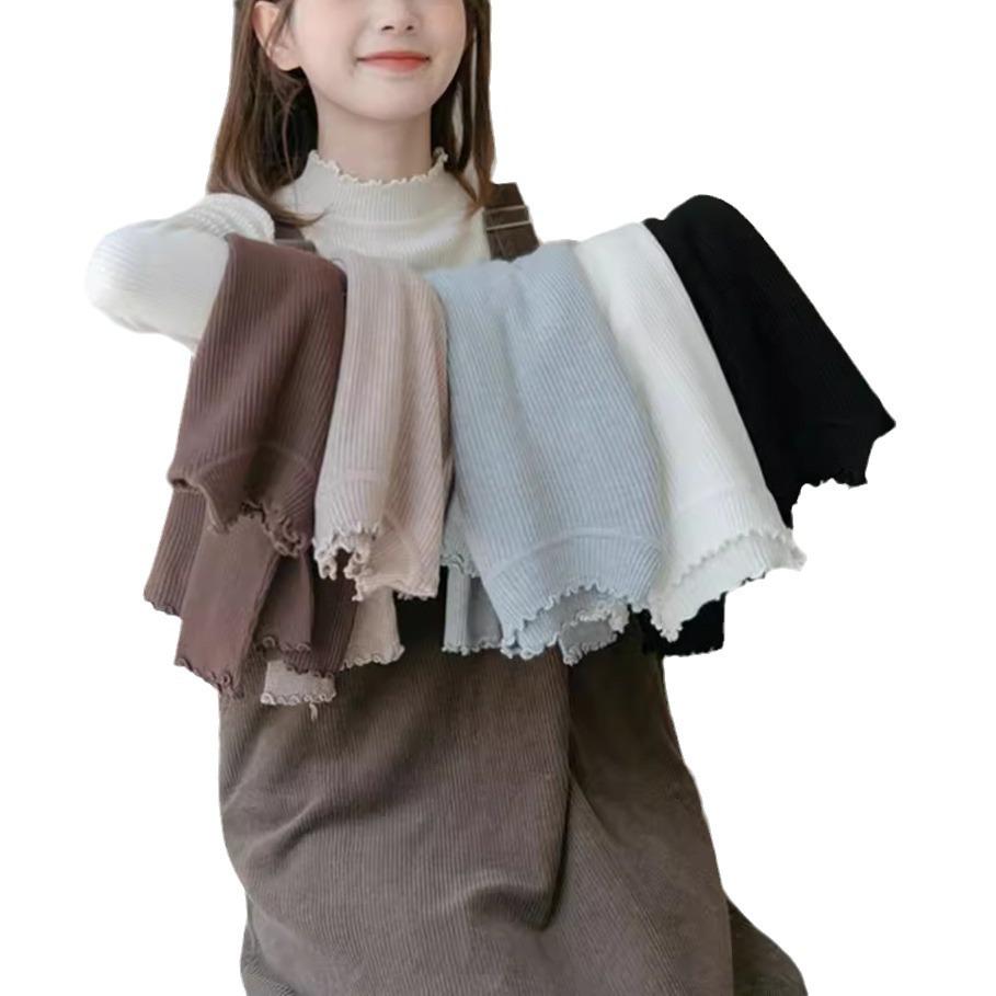 Women's Ruffle Half High Neck Long Sleeve Sweater - Early Spring & Autumn Style