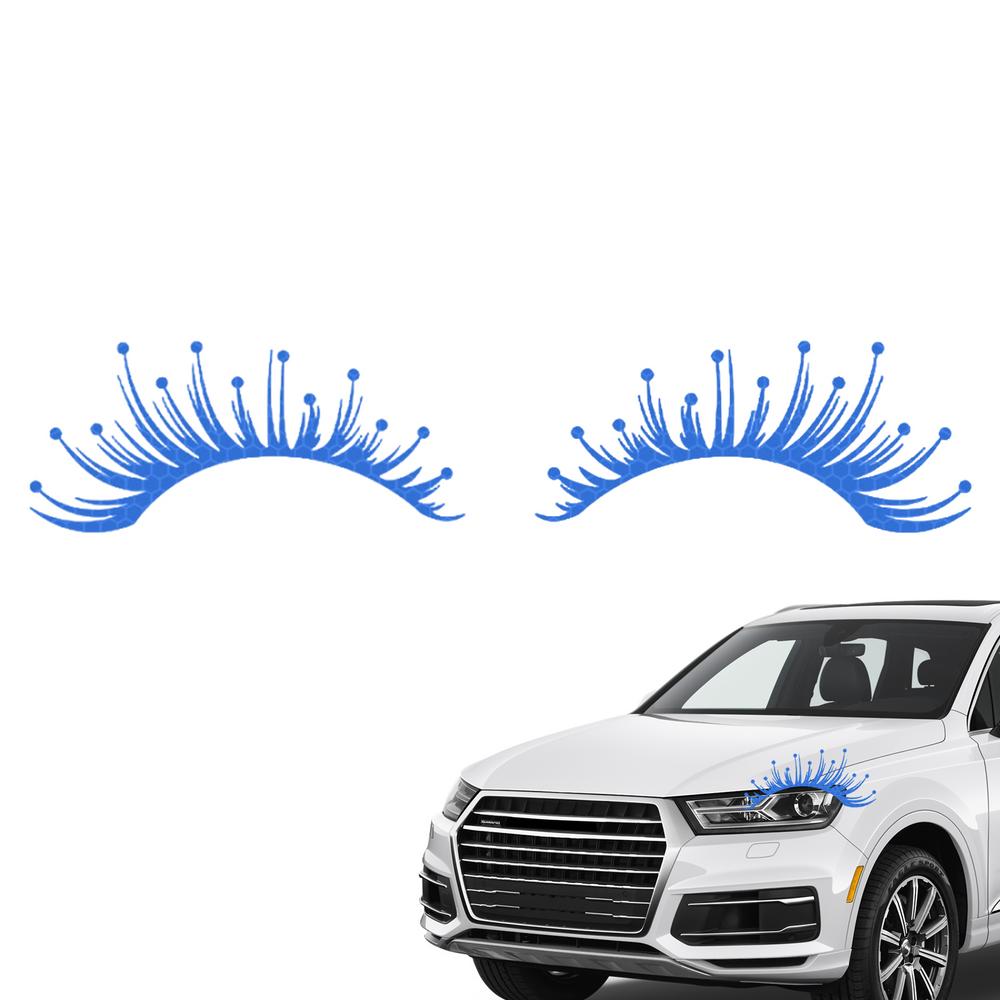 

Автомобильные наклейки на ресницы, светоотражающие наклейки на ресницы, наклейки на брови автомобиля, наклейки для кузова своими руками для украшения фар автомобиля синий