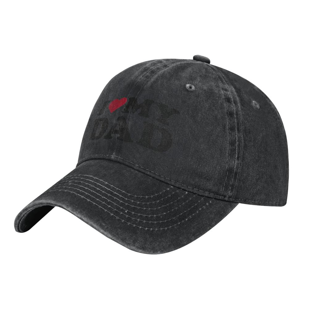 Ich liebe meinen Papa Herren Damen Baseballkappe Distressed Gewaschene Kappen Hut Vintage Outdoor Laufen Golf Verstellbare Sonnenschutzkappe