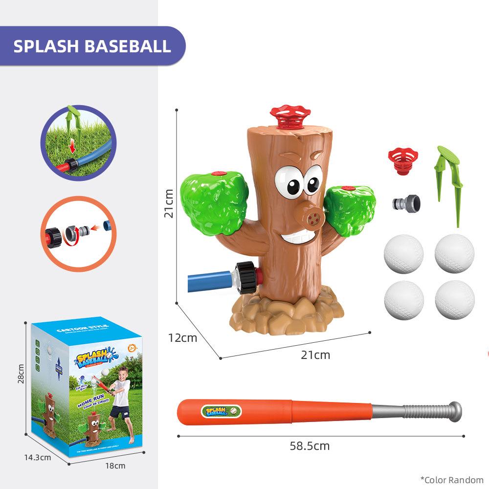 Cartoon Cactus Tree Stump Grass Water Sprinkler Toy for Kids