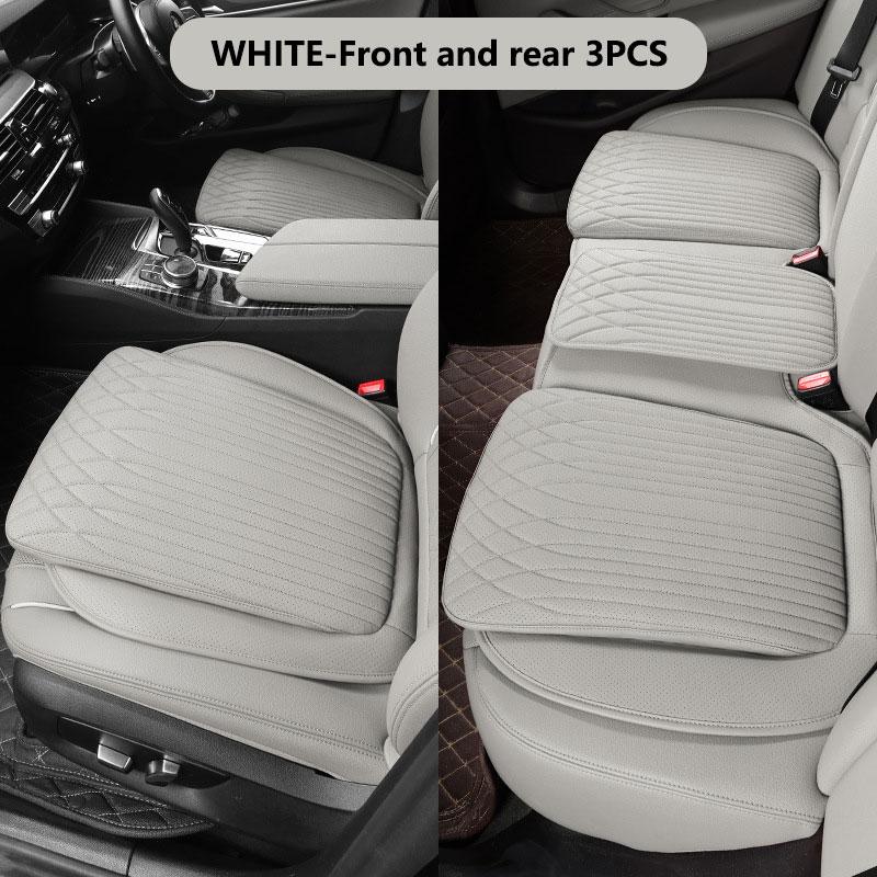 Car Seat Cushion Driver's Front Seat Protective Cover Integrated Breathable Rear Seat Cushion All Season Universal Nappa Leather