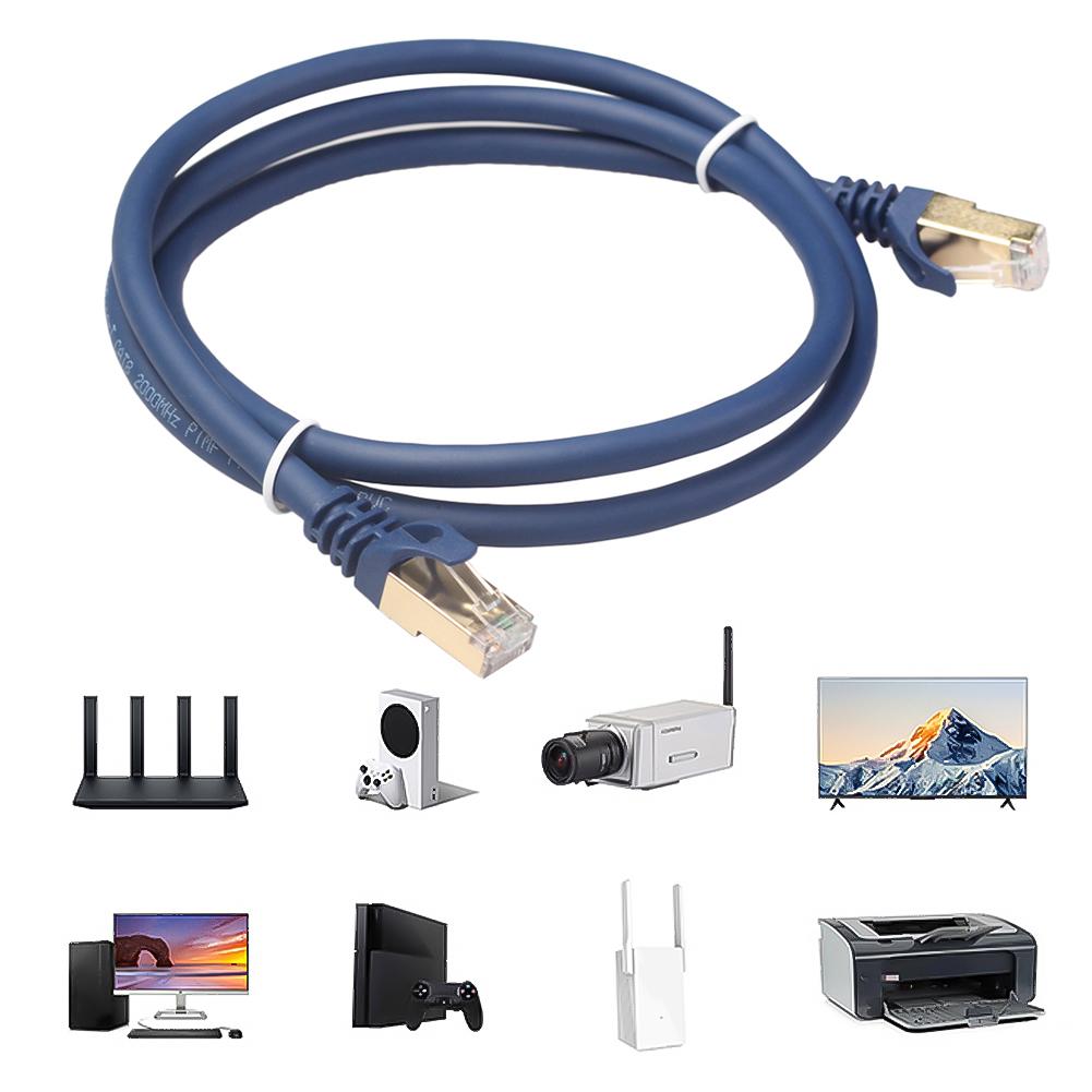 

Мережевий кабель RJ45 40 Гбіт/с з роз ємом RJ45 LAN RJ45 патч-корд 2000 МГц Cat8 RJ45 екранований LAN-кабелі для PS4 ноутбука ПК маршрутизатора