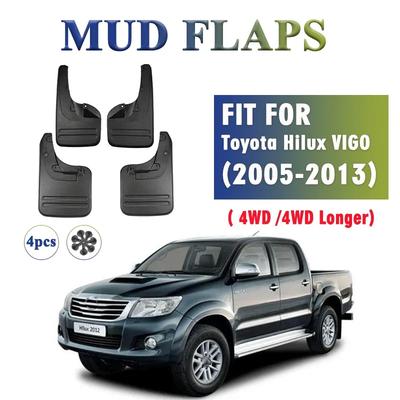 2005-2013 Przód Tył 4 szt. DLA Toyota Hilux VIGO vero 4WD Osłony Przeciwbłotne Chlapacze Błotniki Błotnik Akcesoria Samochodowe