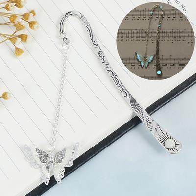 Luminous Night Butterfly Bookmark Label Read Maker Feather Book Mark