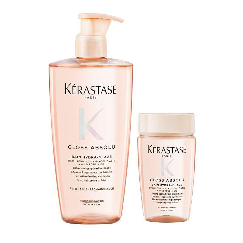 Kerastase Glaze Shining Shampoo Repair Hair Moisturizing Rose + Shampoo 500ml+80ml
