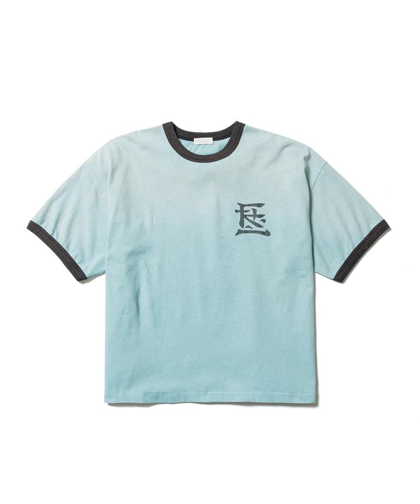 FLAGSTUFF Ringer T-Shirt (Kanji Logo)_Mint