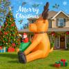 8.2FT LED Light Xmas Inflatable Reindeer Santa Claus Toys Yard Party Decoration Home Ornaments Supplies Christmas Holiday Gifts