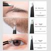 4-piece set tweezers eyebrow tweezers 9.6cm stainless steel tweezers for beard and eyebrow shaping
