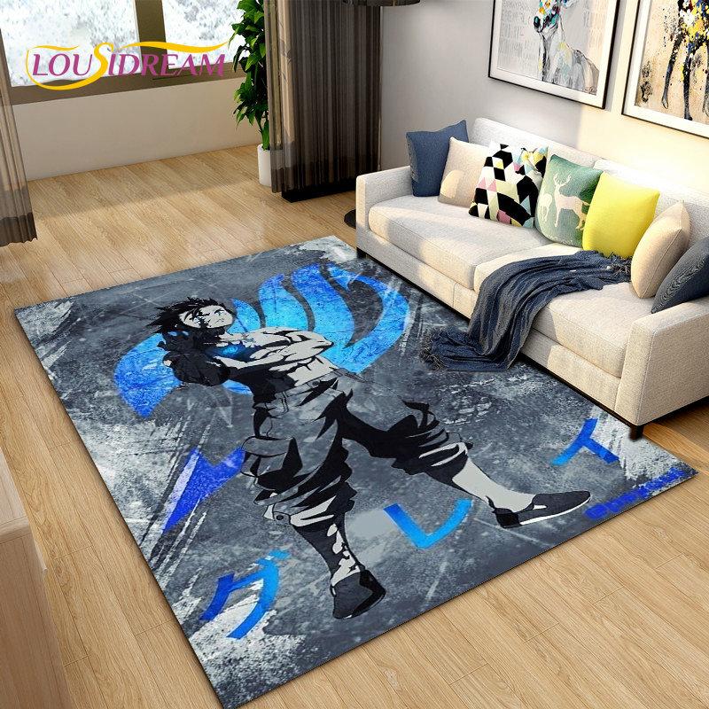 Fairy Tail Japan Anime Cartoon Area Rug,Carpet Rug for Living Room Bedroom Sofa Doormat Decoration, Kids Play Non-slip Floor Mat
