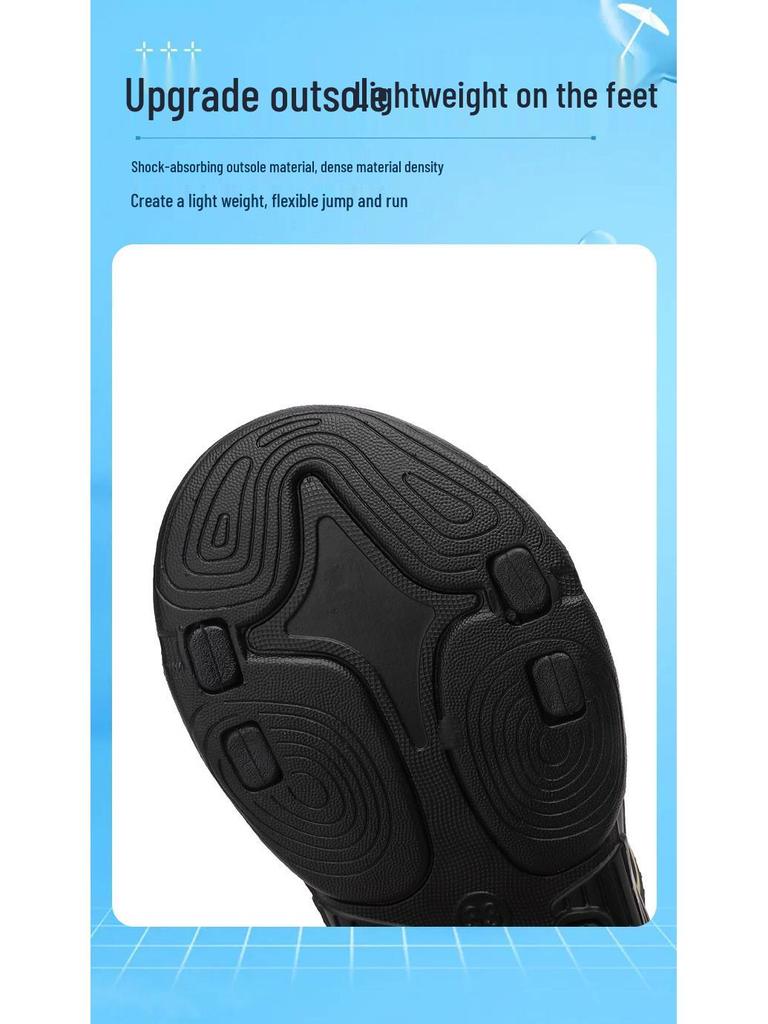 Big Brand Boys' Non-Slip Sandals - 2024 Korean Style for Medium to Large Kids, Soft Sole Summer Beach Shoes