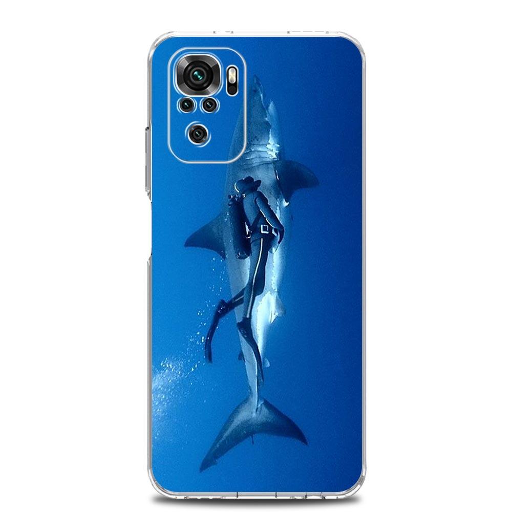 Phone Case For Xiaomi Redmi Note 15 14 13 12 4G 10 11 Pro Plus 5G 14C 13C 12C 10C Clear Soft TPU Cover Diver Diving