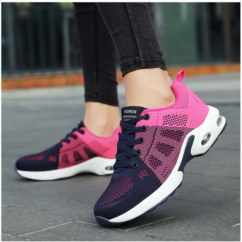 New Women'S Air Cushioned Sports Shoes, Walking Sports Casual Shoes, Breathable Gym, Jogging, Tennis Sports