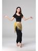 Halloween Belly Dance Costume with Sequin Tassels and Hip Scarf Waist Chain