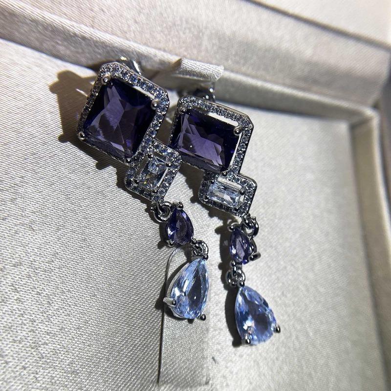 Sace Gems Klassische Kupferlegierungs-Zirkon-Ohrringe für Frauen, Hochzeit, Party, Geschenke