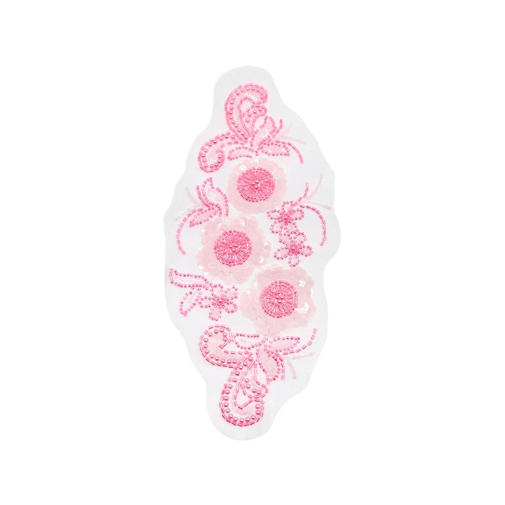 Heavy Industry Wedding Dress Accessories Accessories Cloth Stickers Accessories Mesh Handmade Beaded Sequins Floral Decal Accessories