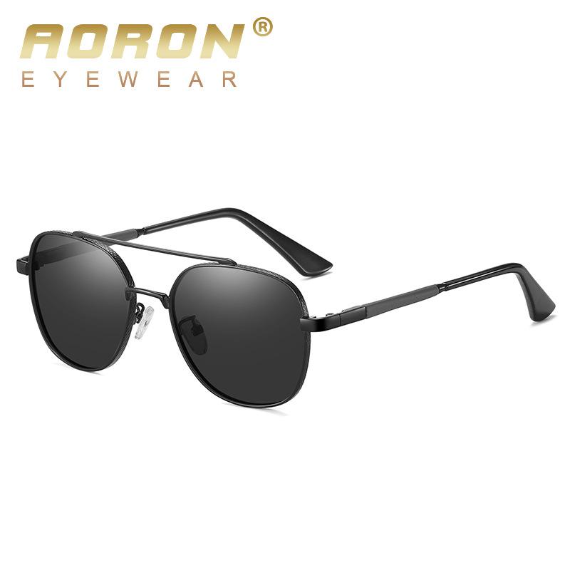 Aoron Sunglasses Men's Polarized Sunglasses Fishing Driver Glasses Retro Polarized Fashion Glasses