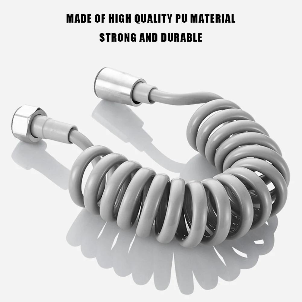 2m 3m 5m Spring Shower Hose Meters Water Plumbing Hose Plastic Bathroom Water Toilet Bidet Sprayer Telephone Line Soft Hoses