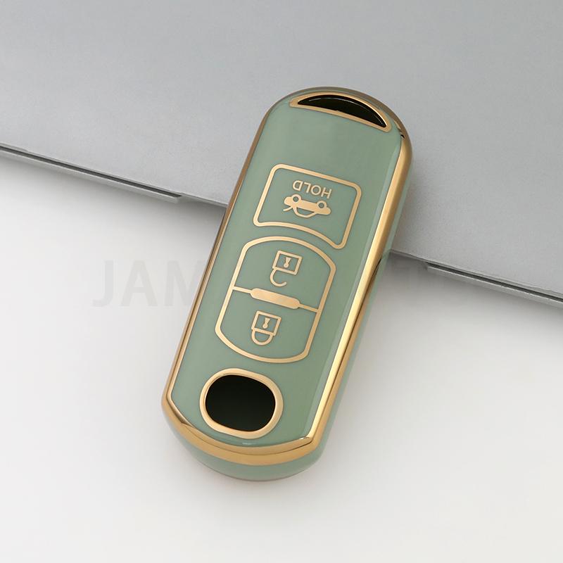 3 Buttons Tpu Car Key Case For Mazda 2 3 6 Atenza Axela Demio Cx-5 Cx5 Cx-3 Cx7 Cx-9 Protective Keyring