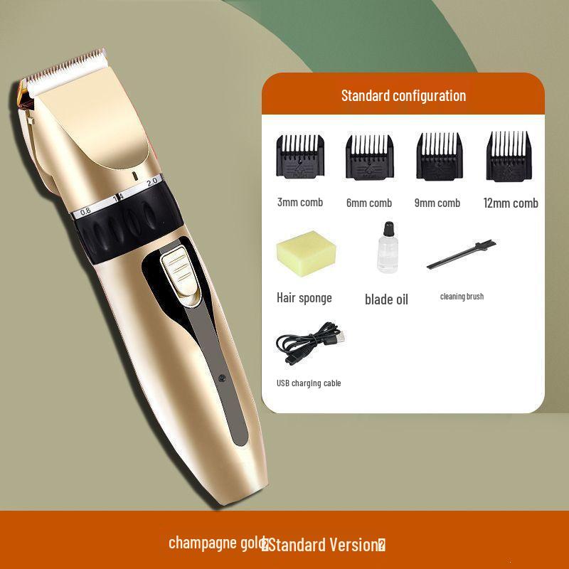High-Power Silent Electric Hair Clipper for Barber Shop & Home Use