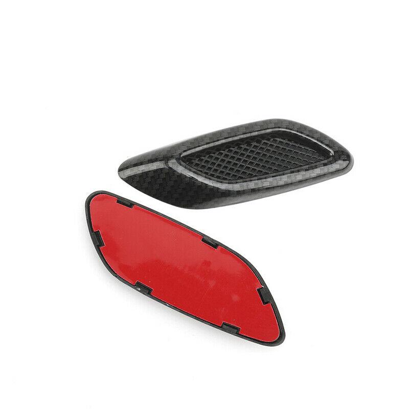 6Pcs Universal ABS Plastic Car Air Flow Vent Hoods for Most Cars Carbon Fiber Side Sticker Exterior Accessories