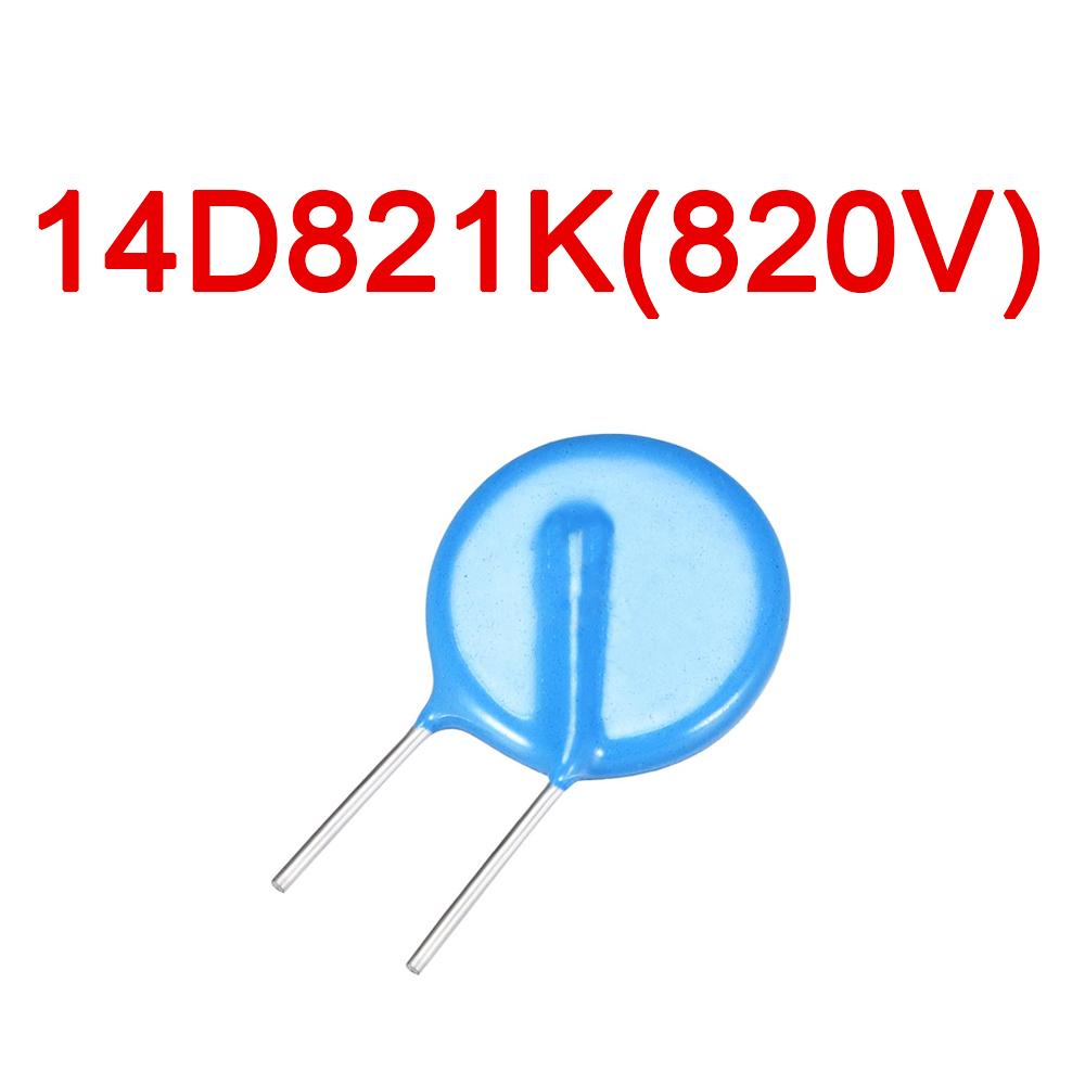10PCS 14D Metal Oxide Varistor MOV Values of Range 151K To 821K 14K 14D 270/470/151/201/221/471/561/621/681/821 METAL OXIDE VARISTOR ZOV