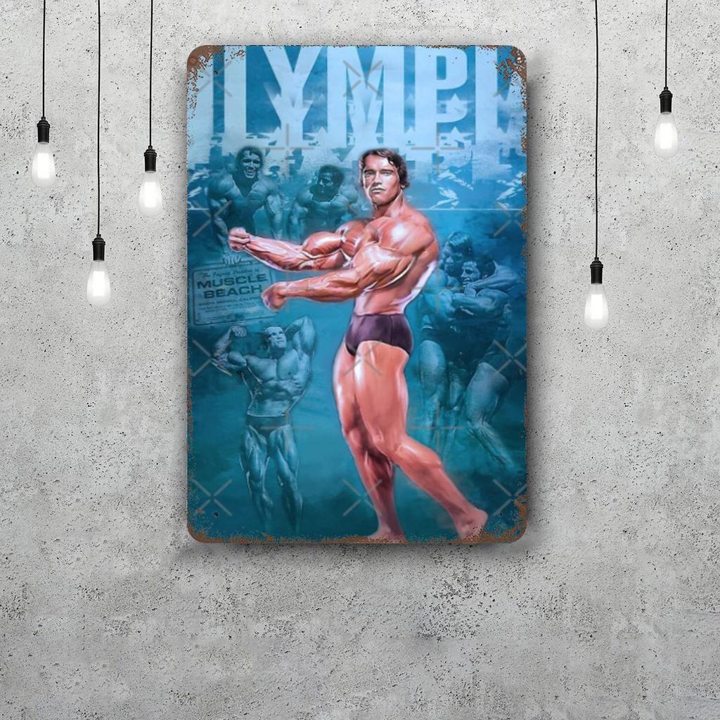 Jay Cutler Bodybuilder Vintage Metal Tin Signs Posters Decor Retro Metal Plaque Wall Art Decor for Garage Bar