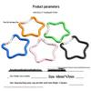 Outdoor Aluminum Alloy Five-Point Star Carabiner for Climbing and Luggage with Quick Release.